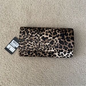 Leopard Print Clutch Wristlet - Brown Leopard